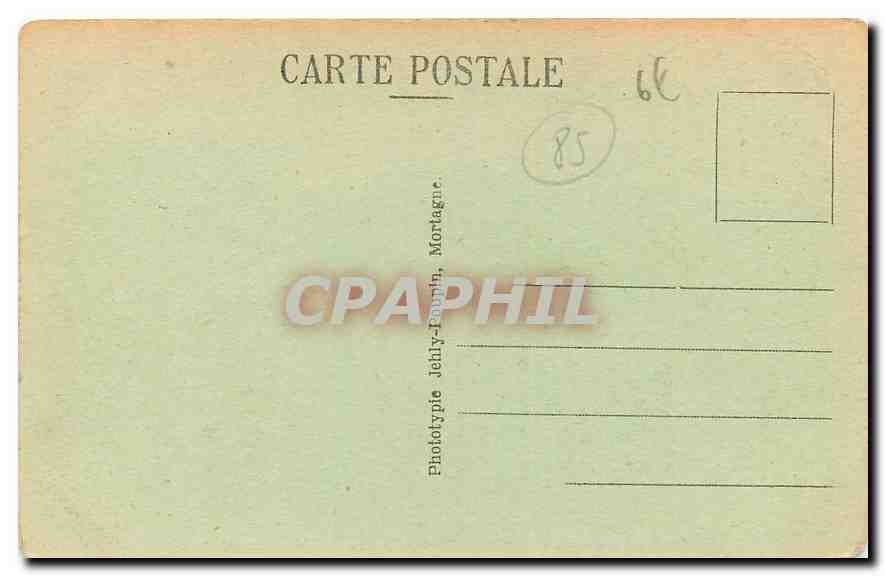 CPA Saint Gilles Croix de Vie Le Port Le Phare et les Jetees Bateaux — Verso