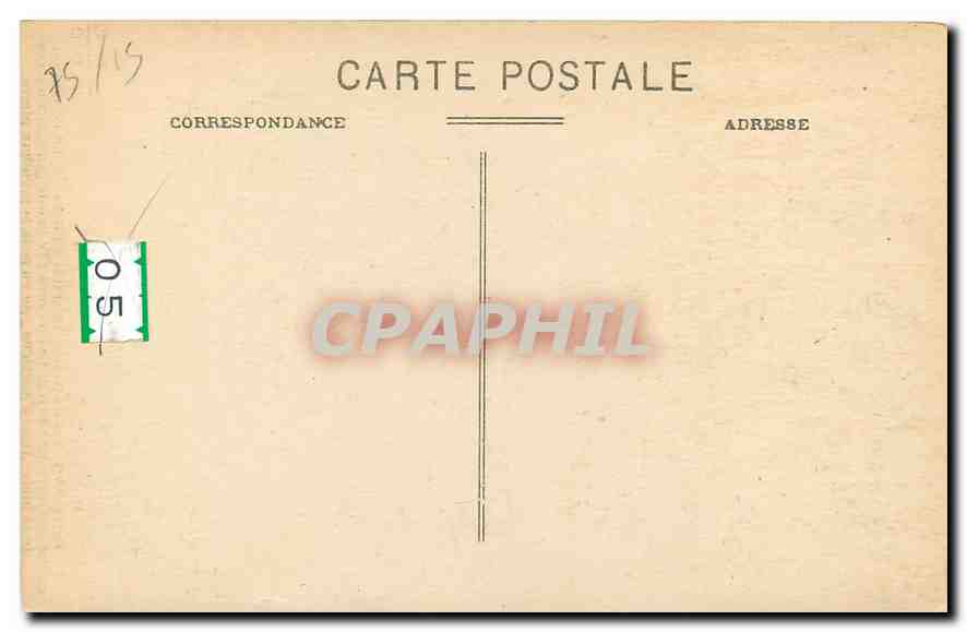 CPA Paris Val de Grace Hospital Militairy La Fondation du Val de Grace  — Verso