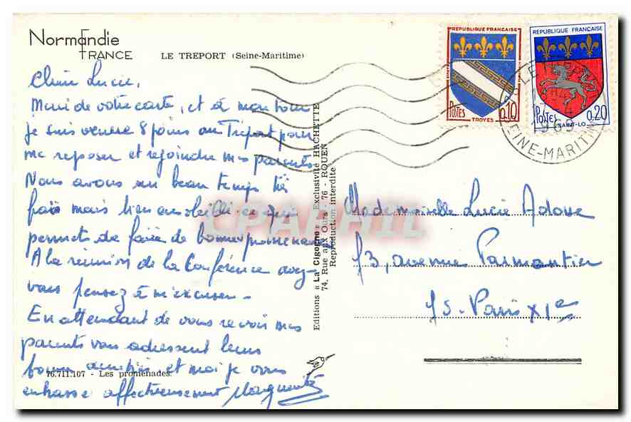 CPM Normandie trance Le Treport Seine Maritime Volley Ball Volley-Ball — Rückseite