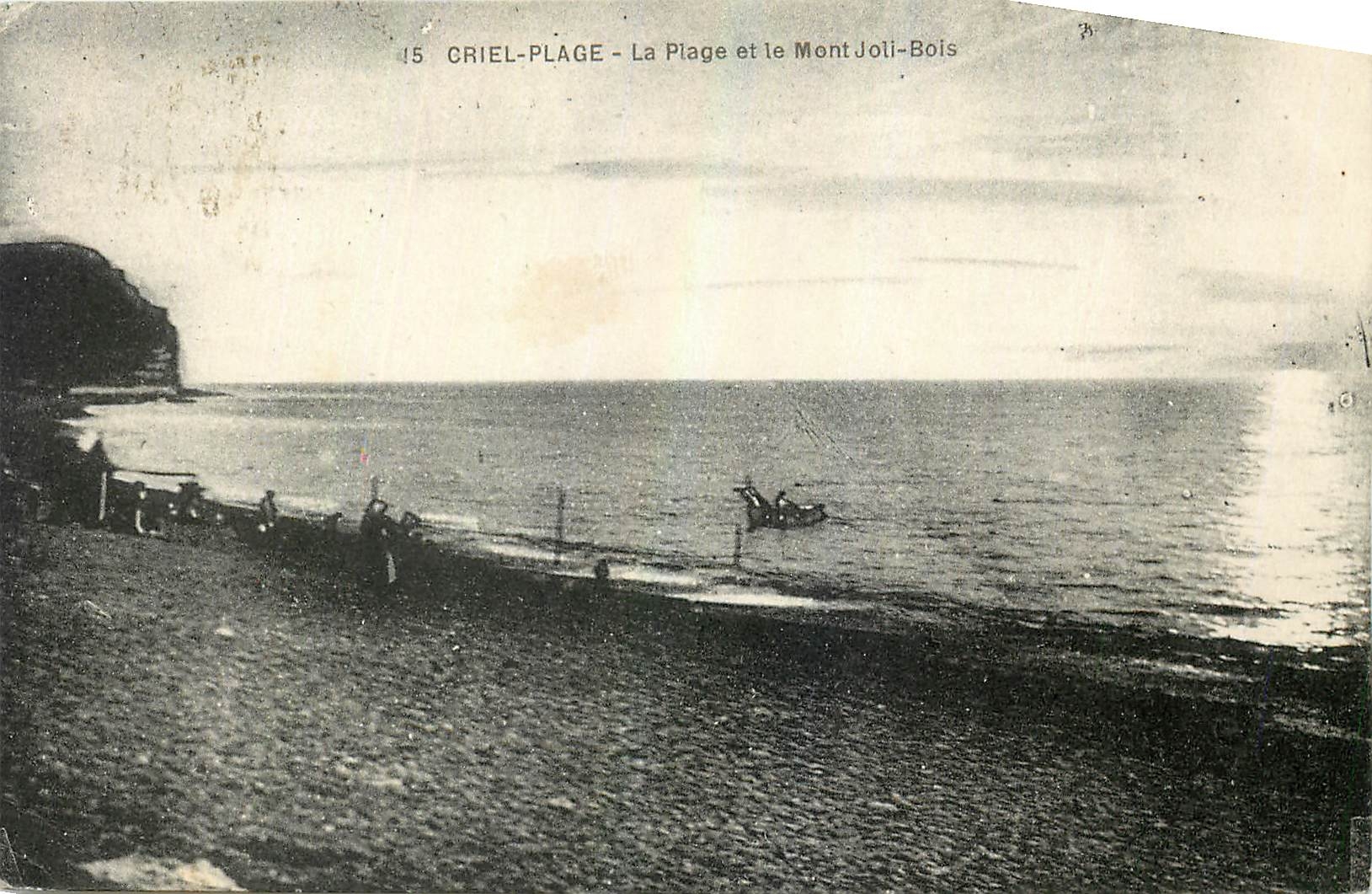 CPA Criel Plage La Plage et le Mont Joli Bois 