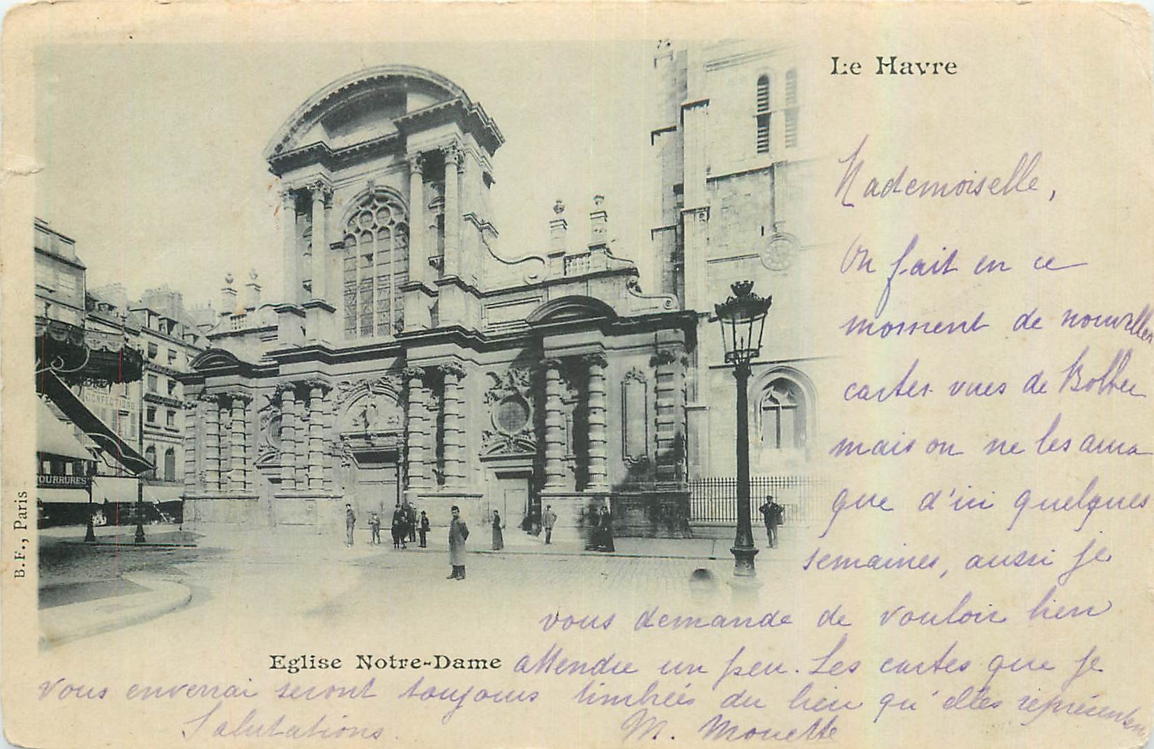 CPA Le Havre Eglise Notre Dame 