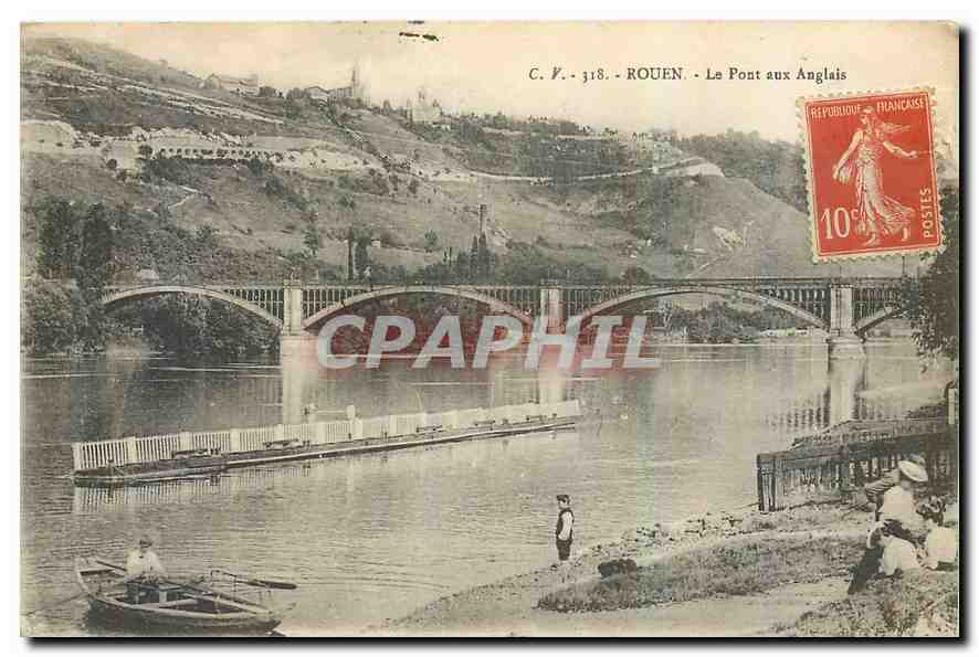 CPA Rouen Le Pont aux Anglais 