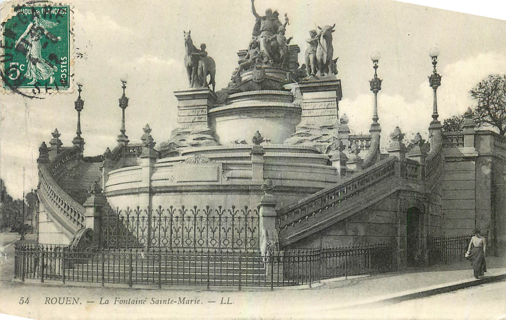 CPA Rouen La Fontaine Sainte Marie 