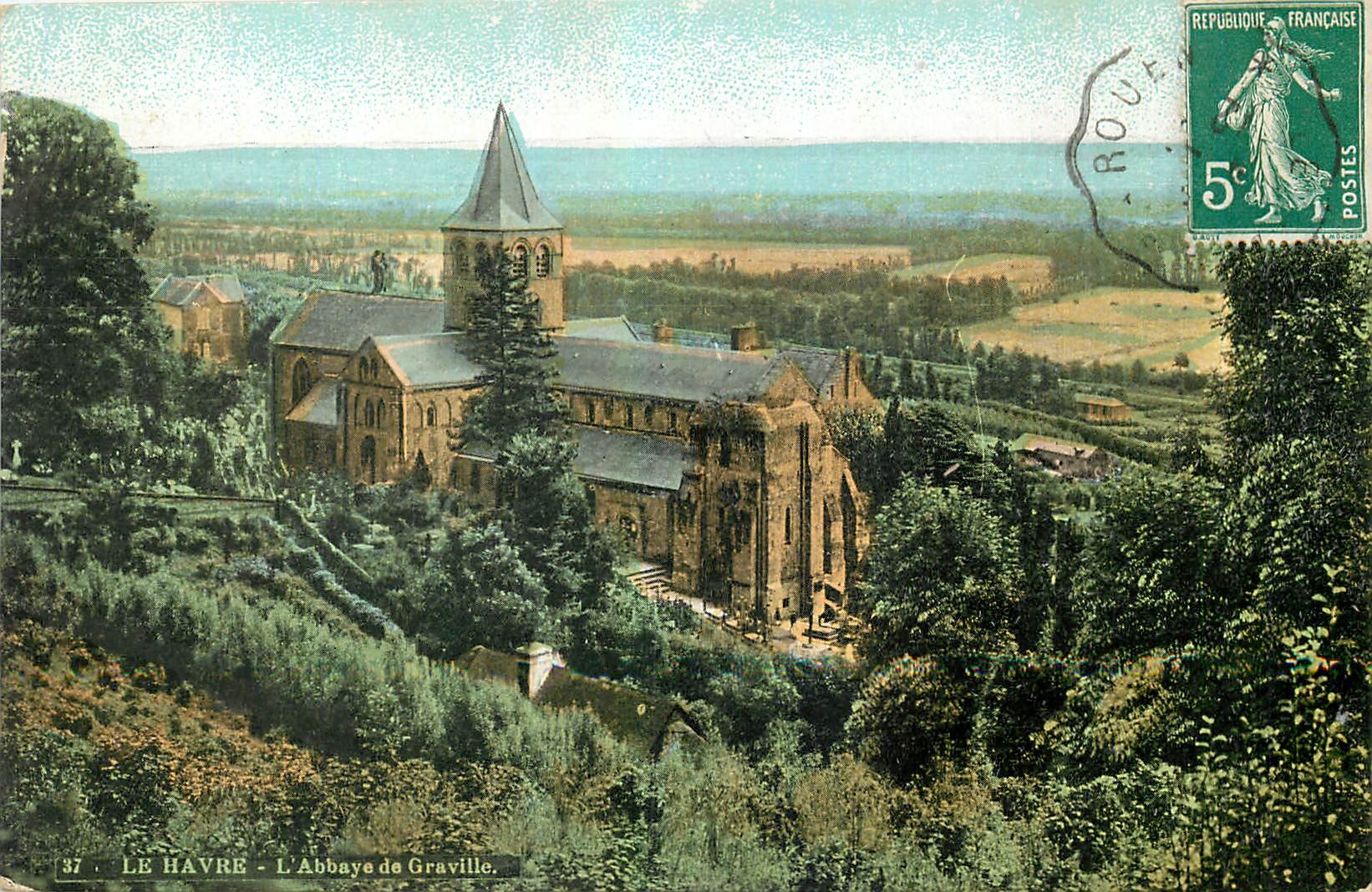 CPA Le Havre l'Abbaye de Graville 