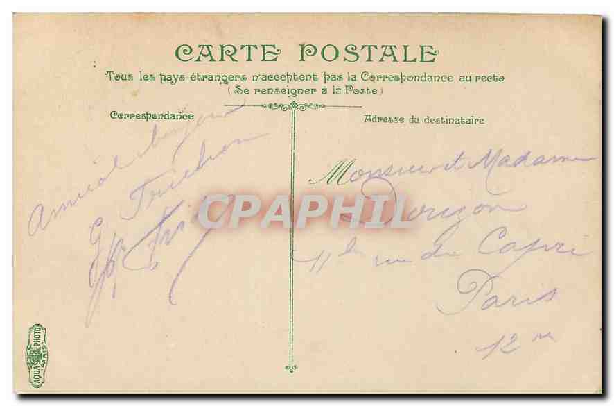 CPA Le Havre l'Abbaye de Graville  — Rückseite