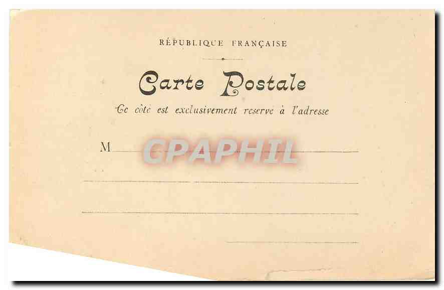 CPA Rouen Eglise Saint Vincent Portail lateral  — Verso