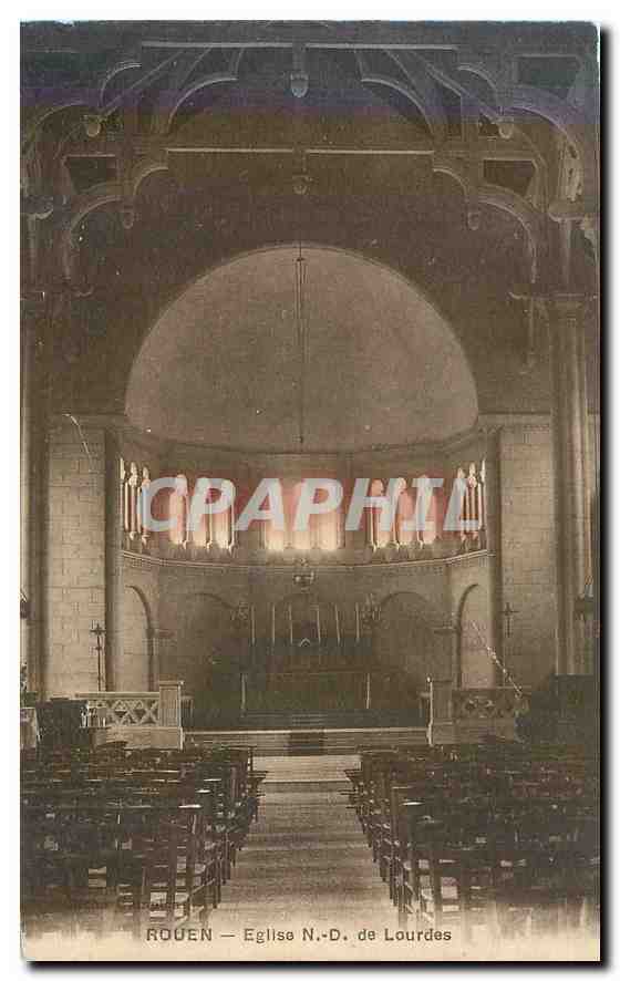 CPA Rouen Eglise N D de Lourdes 