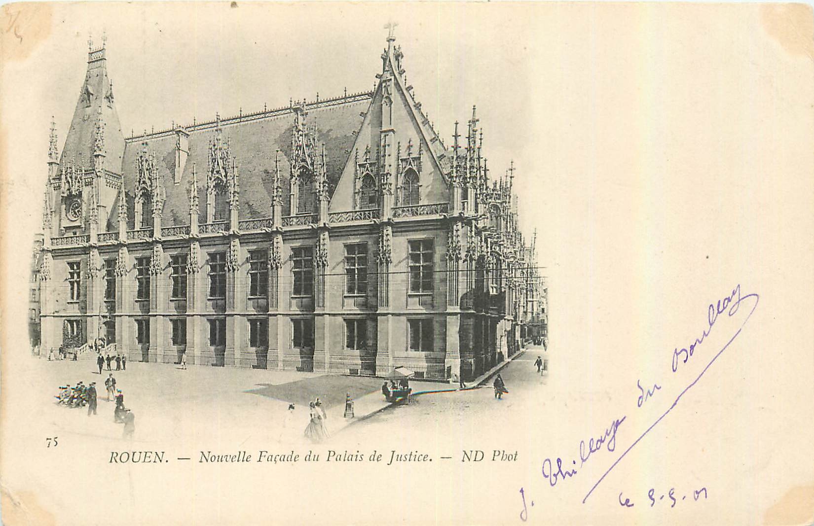 CPA Rouen Nouvelle Facade du Palais de Justice 
