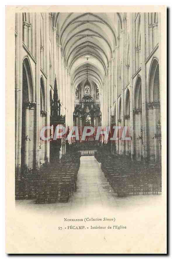CPA Fecamp Interieur de l'Eglise 