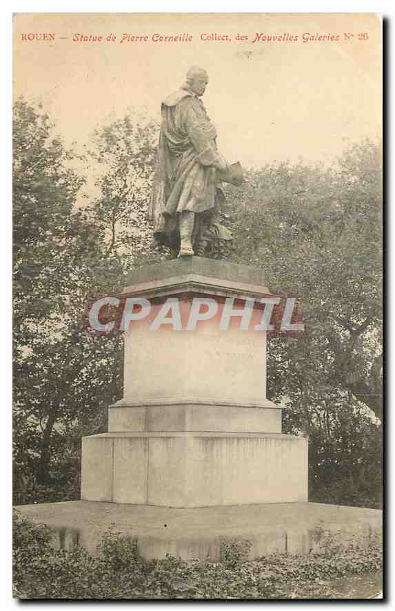 CPA Rouen Statue de Pierre Corneille 