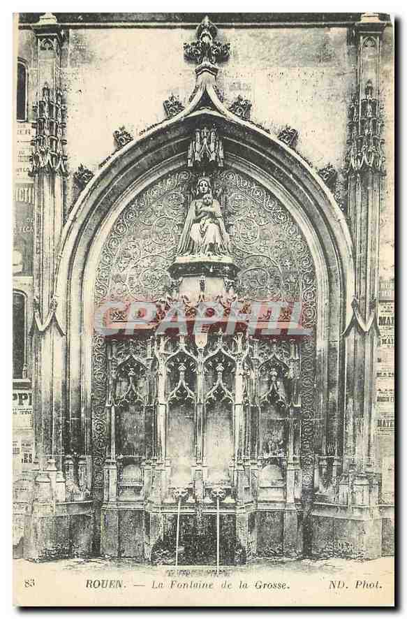 CPA Rouen La Fontaine de la Grosse 
