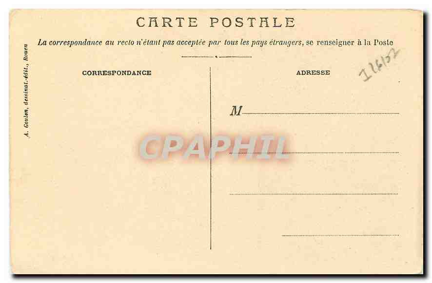 CPA Rouen Tombeaux des cardinaux d'Amboise  — Rückseite