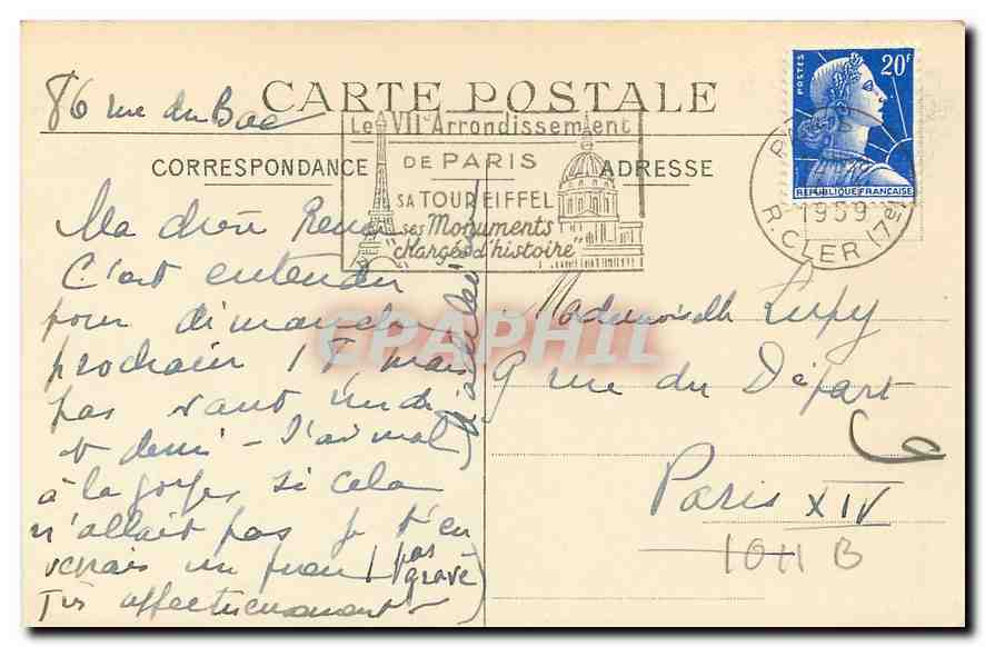 CPA Eu Tombeau de Henri de Guise  — Verso