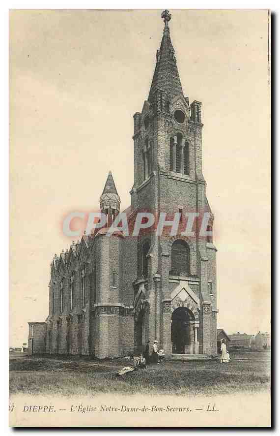 CPA Dieppe l'Eglise Notre Dame de Bon Secours 