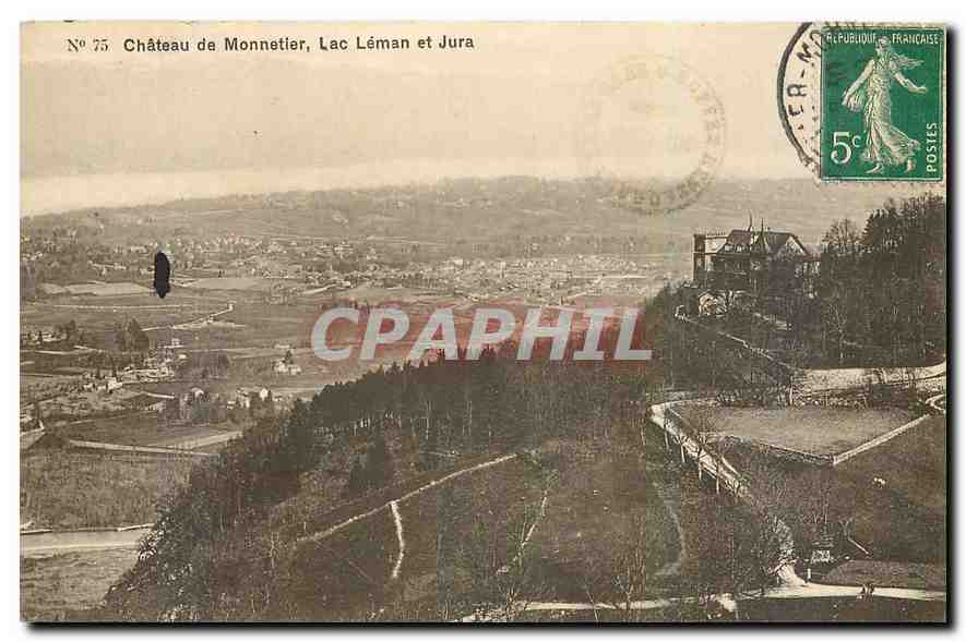 CPA Chateau de Monnetier Lac Leman et Jura 