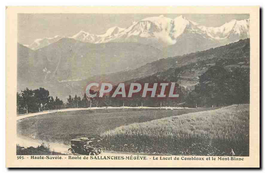 Le Lac de Combloux et le Mont-Blanc — Haute-Savoie — Route de Sallanches-Mégeve — n°565