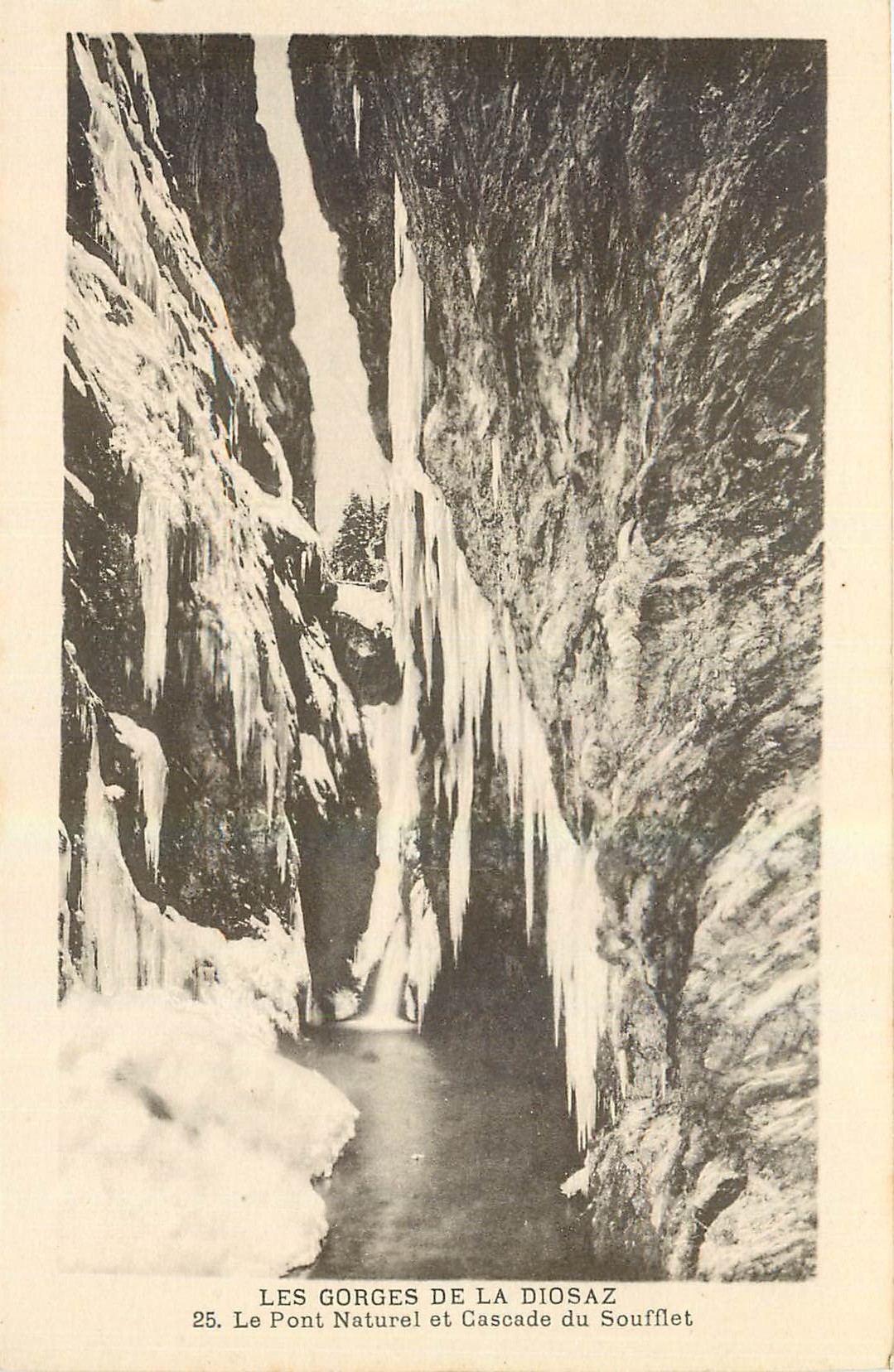 Les Gorges de la Diosaz — Le Pont Naturel et Cascade du Soufflet — Édition J.-D. Fradley