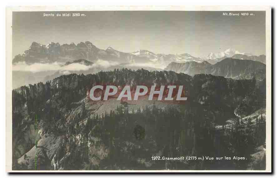 CPA Grammont Vue sur les Alpes 