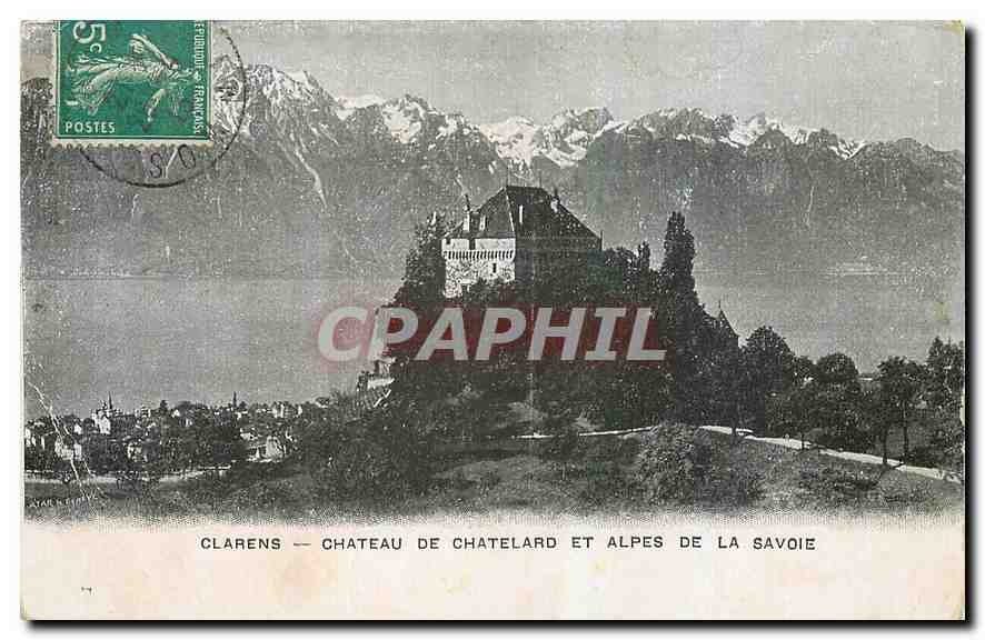 CPA Clarens Chateau de Chatelard et Alpes de la Savoie 