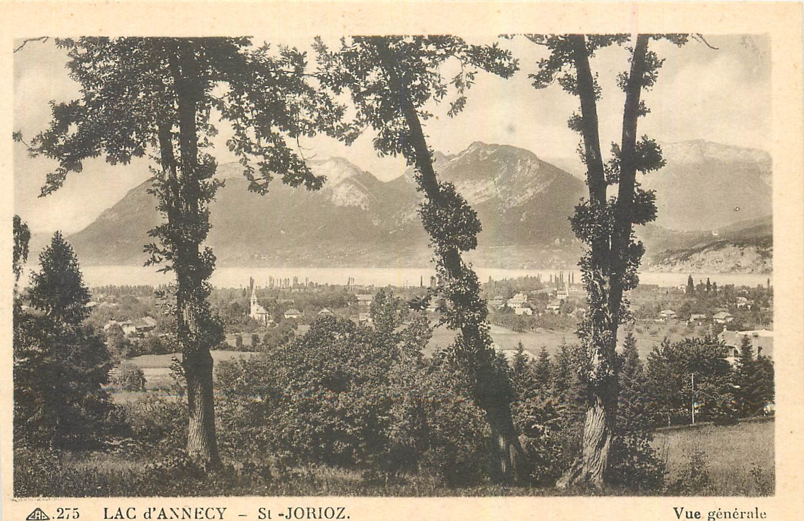 CPA Lac d'Annecy St Jorioz Vue generale 