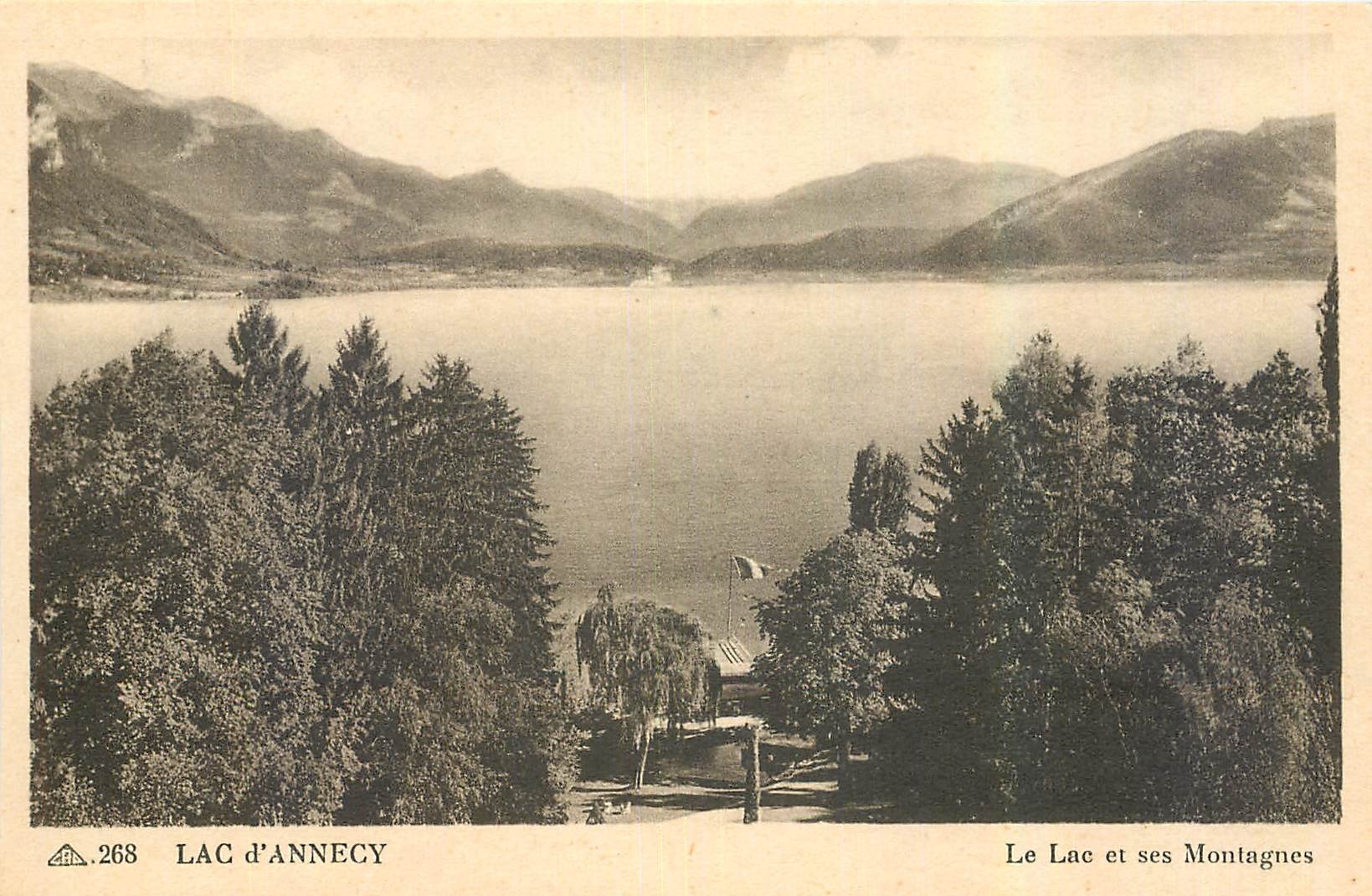 CPA Lac d'Annecy Le Lac et ses Montagnes 