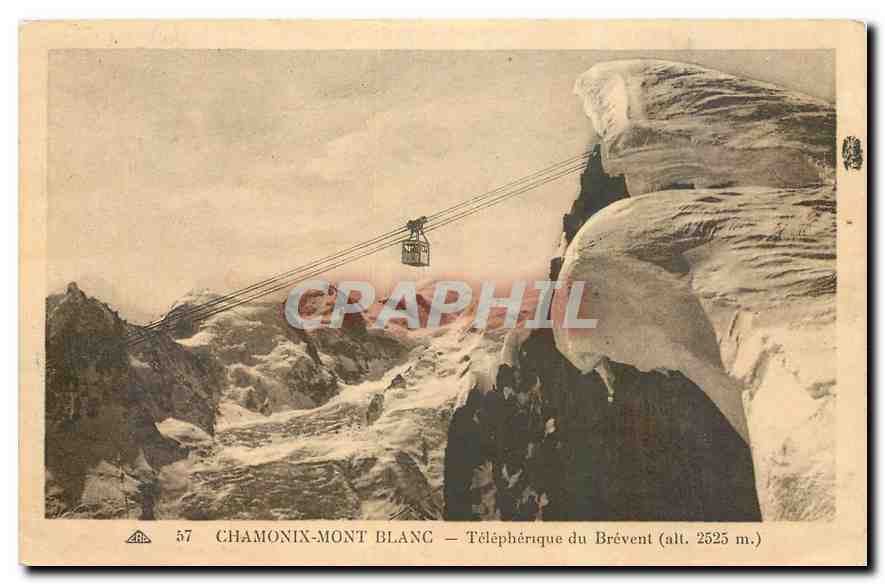 CPA Chamonix mont Blanc Telepherique du Brevent 