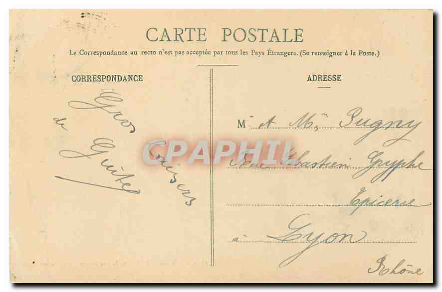 CPA Aix les Bains Villa des Fleurs Nouvelle Entree  — Rückseite