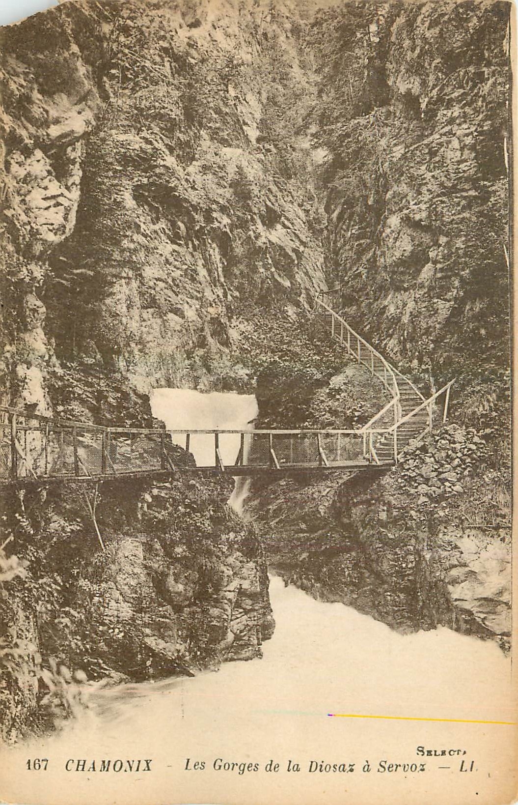 Chamonix — Die Diosaz-Schlucht bei Servoz — Select, n° 167