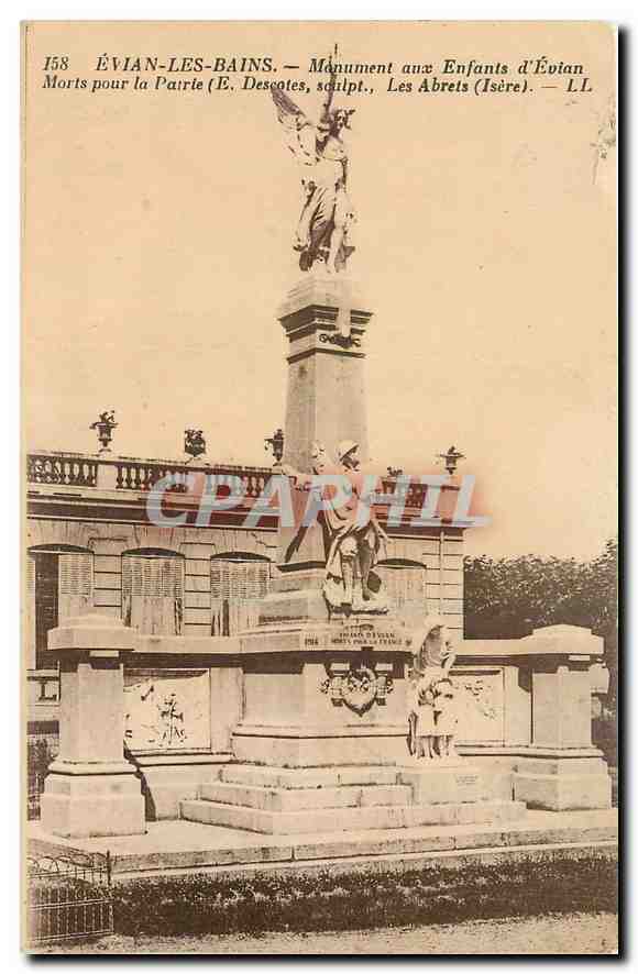 CPA Evian les Bains Monument aux Enfants d'Evian 