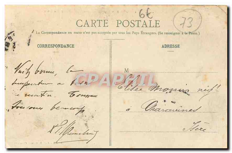 CPA Chambery Savoie Le Chateau des Ducs de savoie C — Rückseite