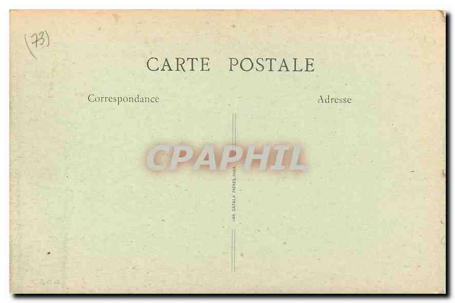 CPA Aix les Bains Vue Generale et le Mont Revard  — Rückseite