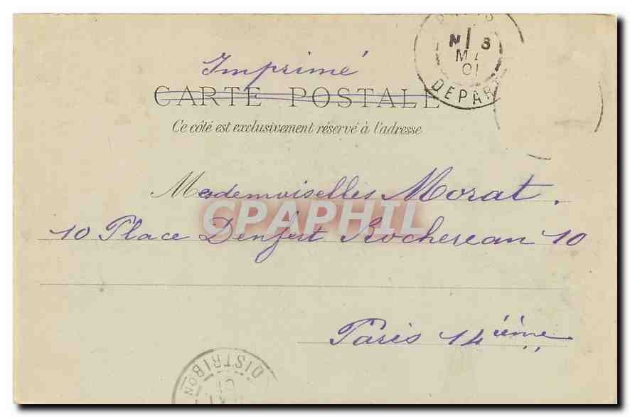 CPA Paris Eglise Saint Laurent  — Rückseite