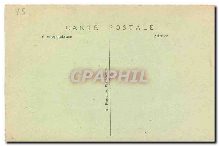 CPA Paris le Pont Alexandre III  — Rückseite