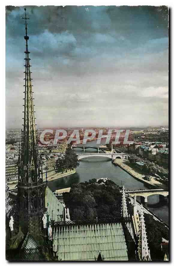 CPM Paris Vue panoramique prise de Notre Dame