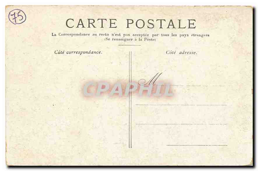 CPA Paris Le Grand Palais Champs Elysees  — Rückseite