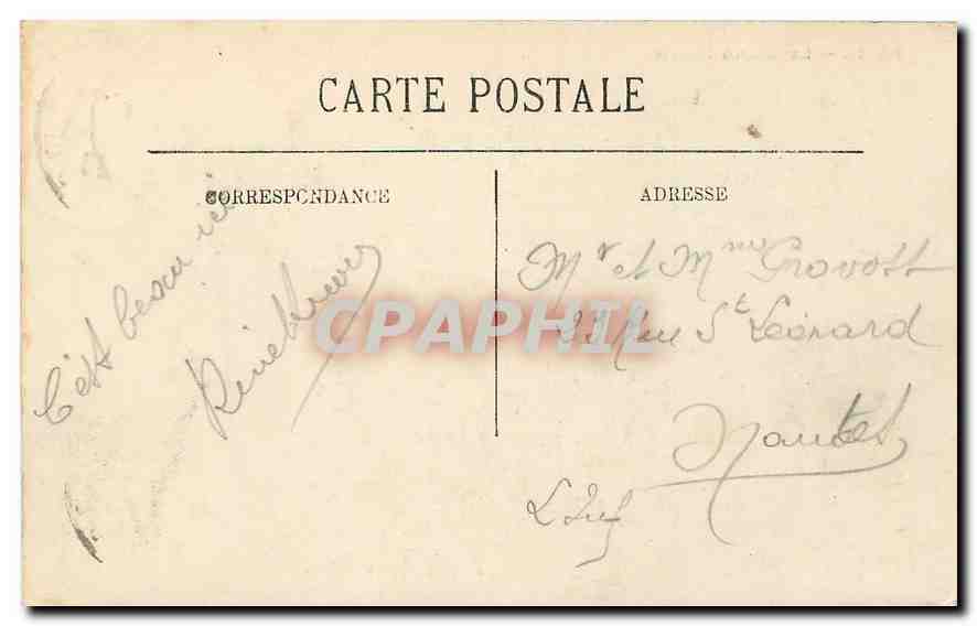 CPA Paris Le Grand Palais  — Verso