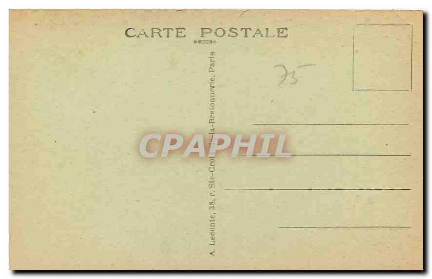 CPA Paris Le Sacre Coeur  — Rückseite