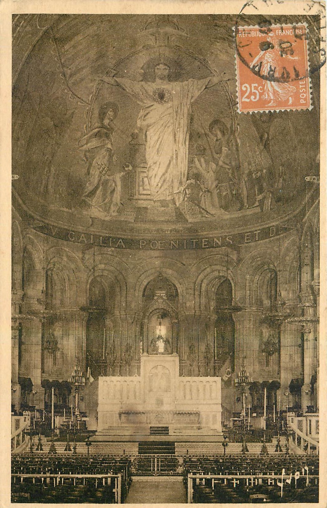 CPA Paris Basilique du Sacre Coeur de Montmartre Le Choeur 