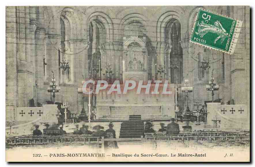 CPA Paris Montmartre Basilique du Sacre Coeur Le Maitre Autel 