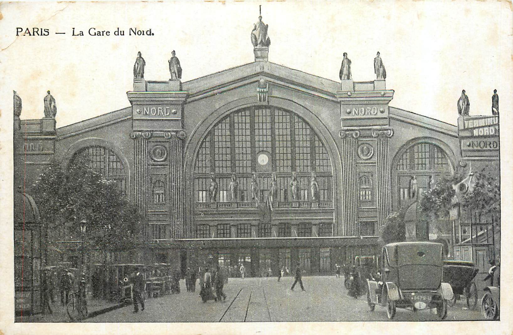 CPA Paris La gare du Nord 