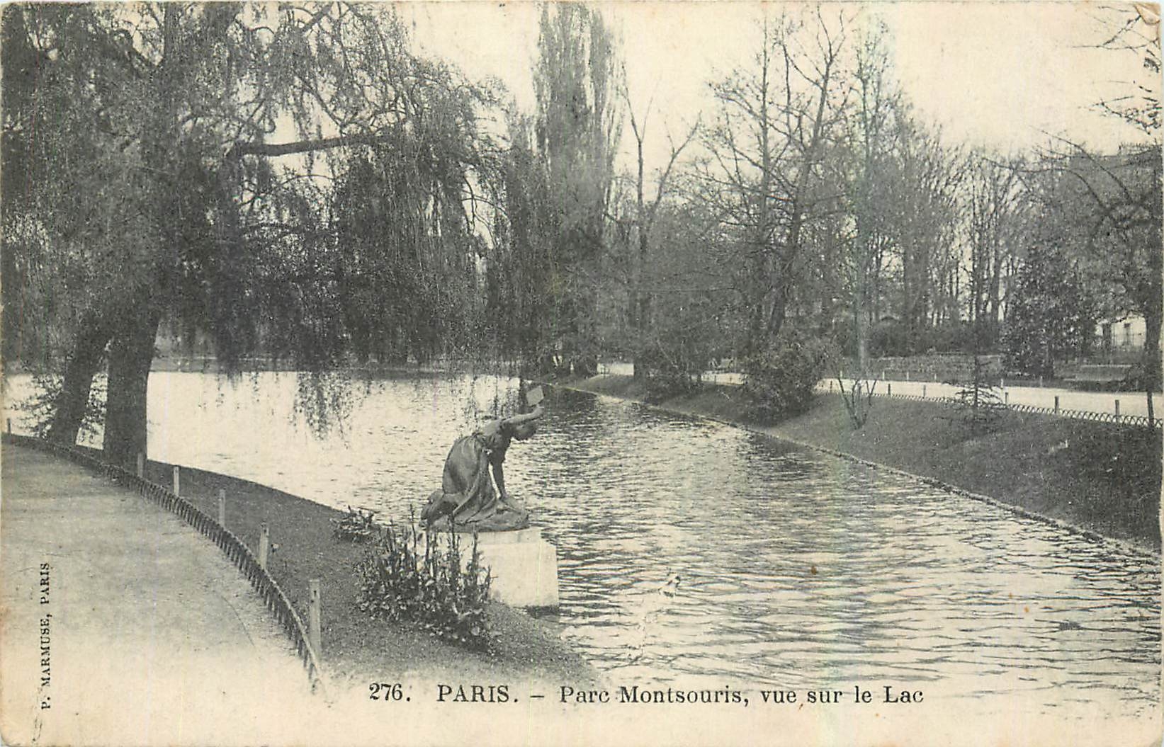 CPA Paris Parc Montsouris vue sur le Lac 