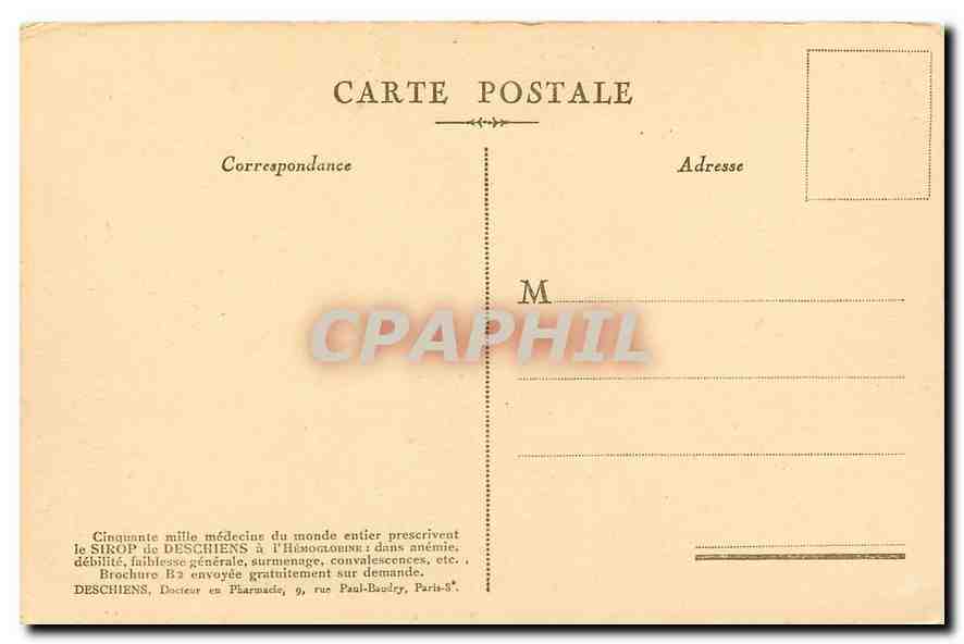 CPA Palais de Justice Offert par Hemoglobine  — Verso