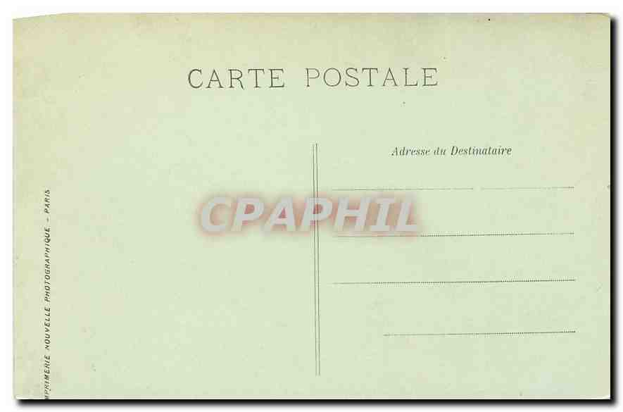 CPA Paris l'Hotel de Ville La Salle du Conseil Municipal  — Rückseite