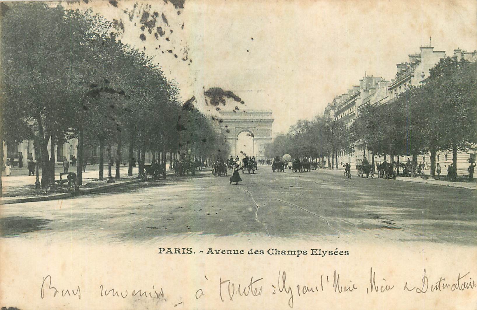 CPA Paris Avenue des Champs Elysees 