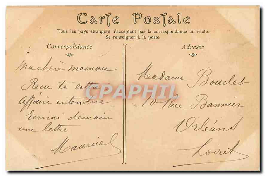 CPA Paris l'Avenue de Breteuil et l'Hotel des Invalides  — Rückseite