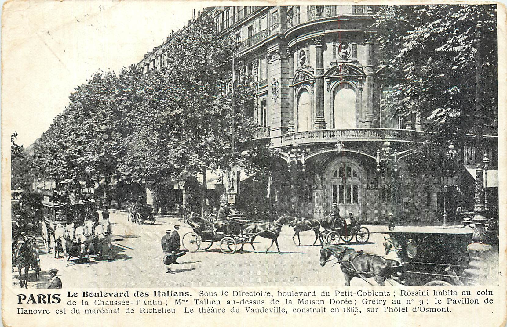 CPA Paris Le Boulevard des Italiens 