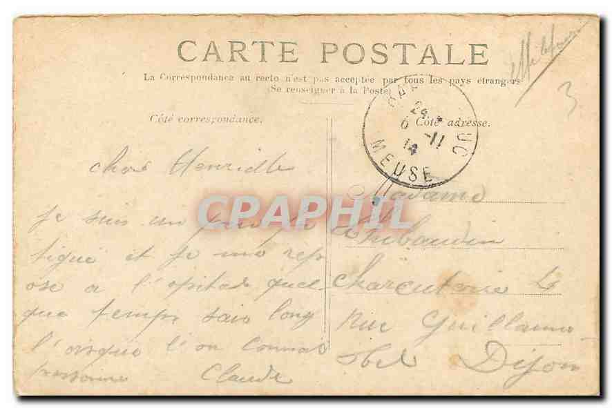CPA Paris Le Boulevard des Italiens  — Rückseite