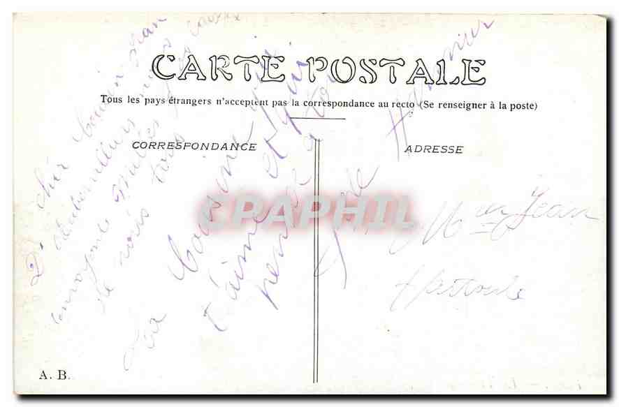CPA Paris Le Trocadero  — Rückseite