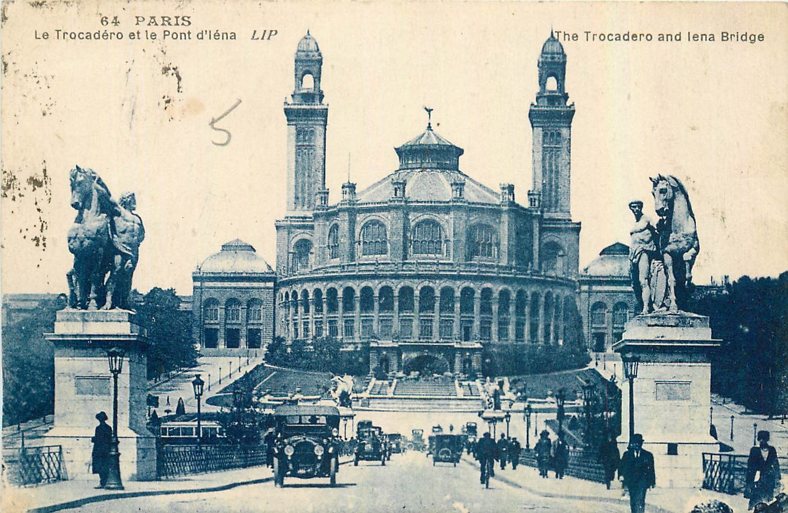 CPA Paris Le Trocadero et le Pont d'Iena 