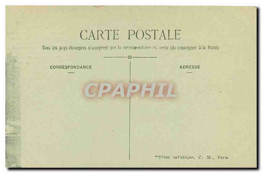 CPA Paris l'Arc de Triomphe de l'Etoile  — Rückseite